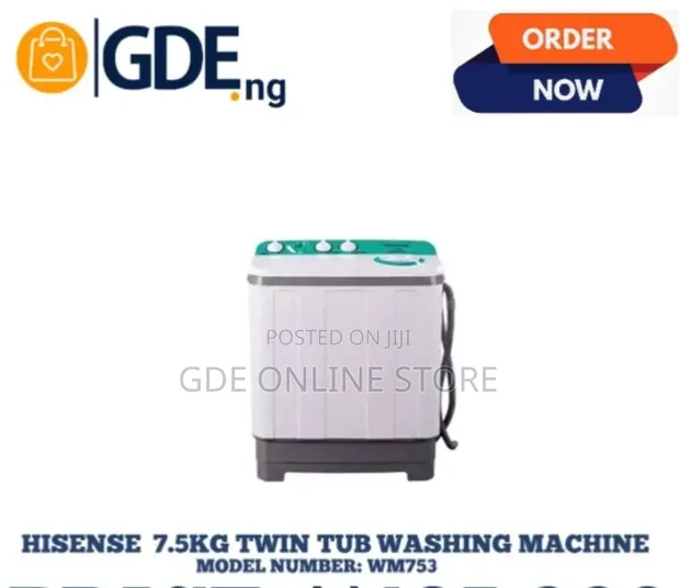 Hisense 7.5kg Twin Tub Washing Machine - 1
