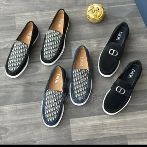 Christian Dior Loafers - Black Leather