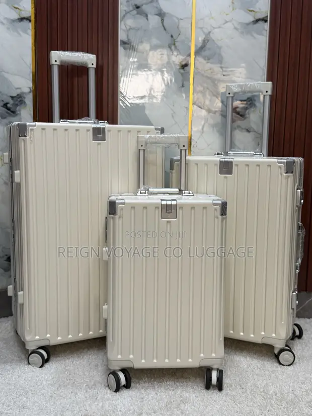 Premium Polycarbonate Hardshell Luggage - Beige - 1