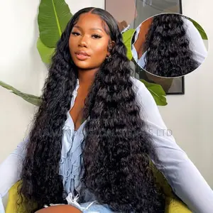 Extra Long Water Wave HD Lace Front Human Hair Wig