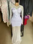 Dijah'sfab Fitted White Mini Dress Mai Rufe Na Sama - 1