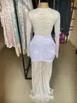 Dijah'sfab Fitted White Mini Dress Mai Rufe Na Sama - 2
