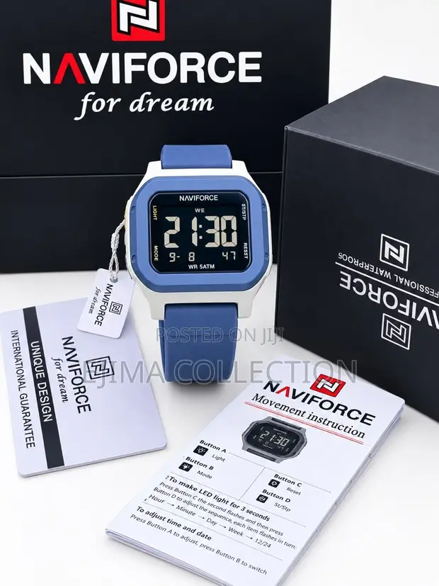 NAVIFORCE NF7137 Sport Watch - Digital LCD, Water Resistant - 1
