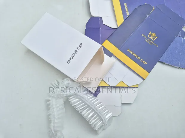 Hotel Shower Cap - Silver Plastic - 1