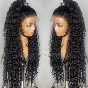 Long Deep Wave Curly Lace Front Human Hair Wig