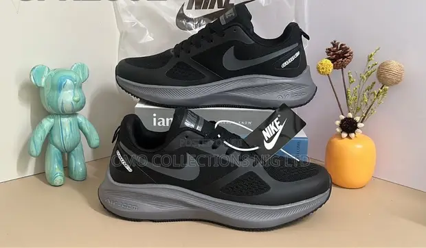 Nike Men's Black Comfortable Sneakers - Fully Boxed - 1