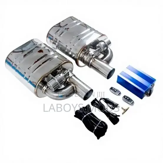 Electric Exhaust Cutout with Remote Control - Stainless Steel - 1