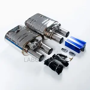 Electric Exhaust Cutout with Remote Control - Stainless Steel