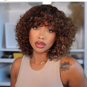 10" Celebrity Fringe Human Hair Wig