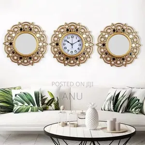 3-in-1 Wall Clock - Gold