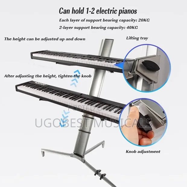 Multi-Tiered Keyboard Stand - 1