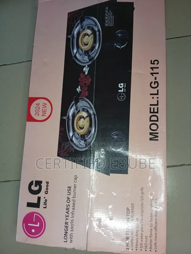 Brand New LG 2-Burner Gas Cooker - 1