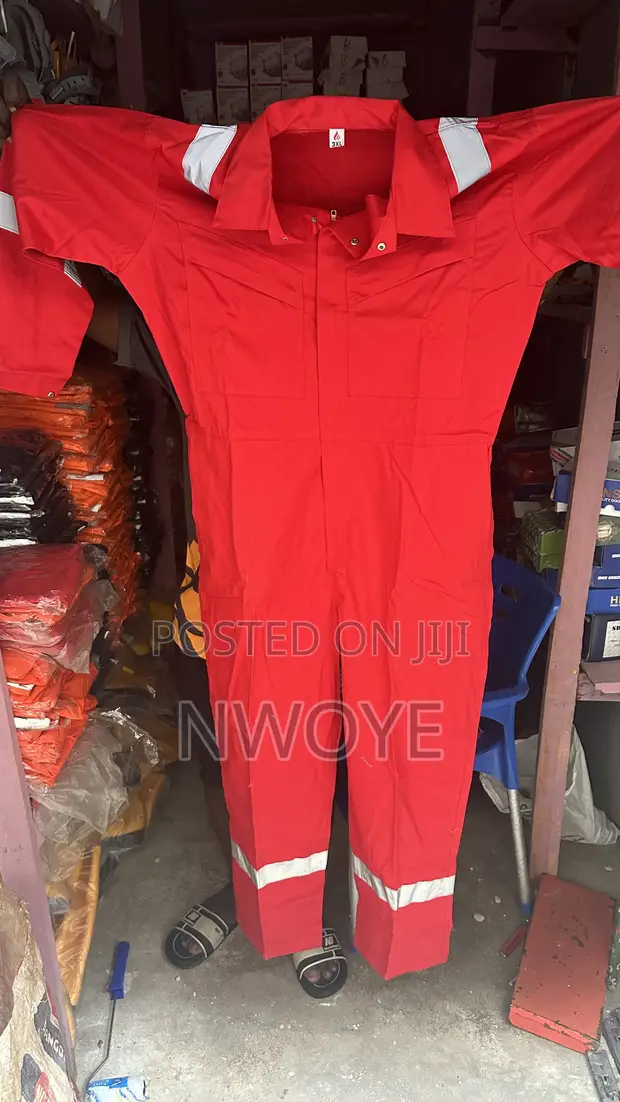 American Safety Coveralls - XL, Red - 1