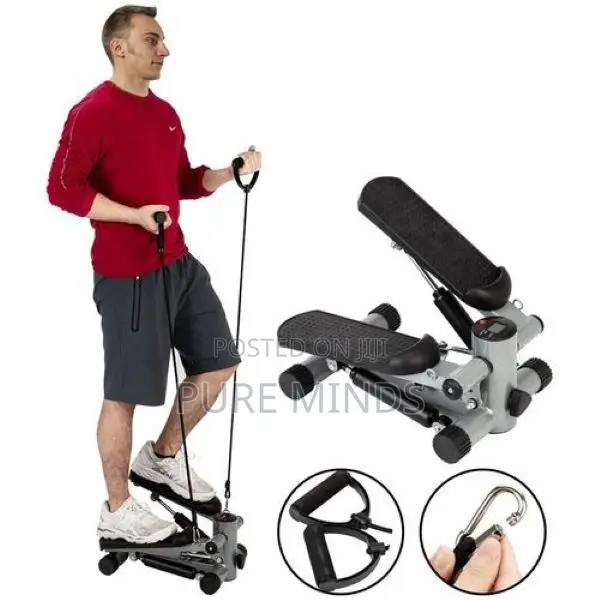 Health Fitness Mini Stepper tare da Resistance Bands - 1