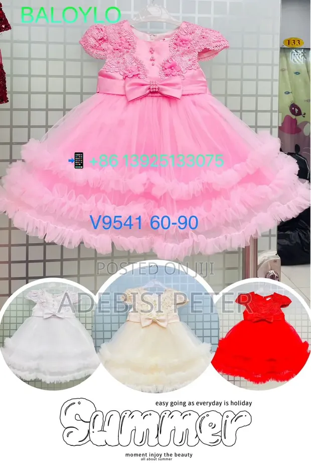 Brand New Pink Baby Dress (3-6 Months) - 1