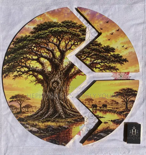 Luxury African Tree of Life 3-Piece Canvas Wall Art - 1