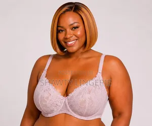 None Padded Bra - Pink Lace, Size 40C