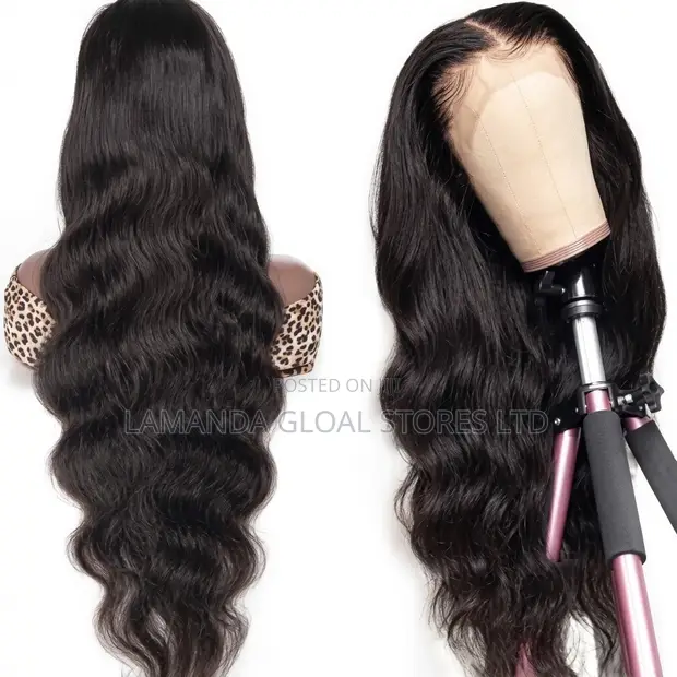 Long Body Wave HD Transparent Lace Front Human Hair Wig - 1