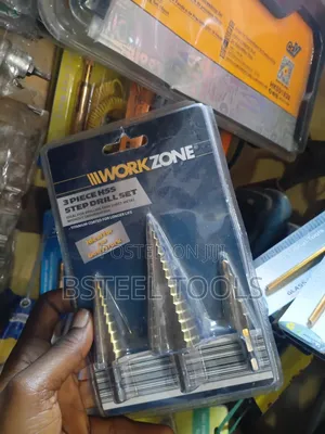 3pcs Step Drill Bit Set - Multi-Size