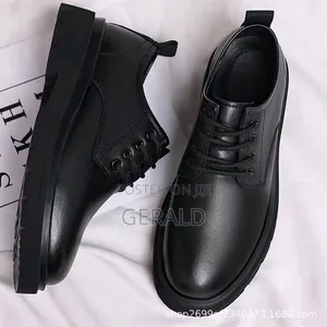 Hermes Classic Leather Lace-Up Shoes - Black