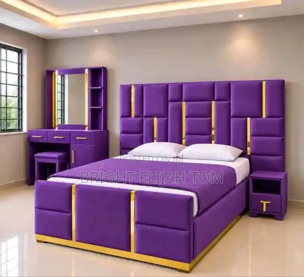 Bright Empire Chair, Bed & TV Console - 1