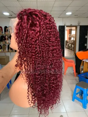 13x4 Pixie Curl 99j Color Full Frontal Human Hair Wig