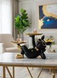 Modern French Bulldog Butler Tray - Black - 2