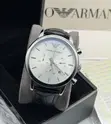 Emporio Armani Gaskiyar Hannun Agogo na Fata na Maza - 5