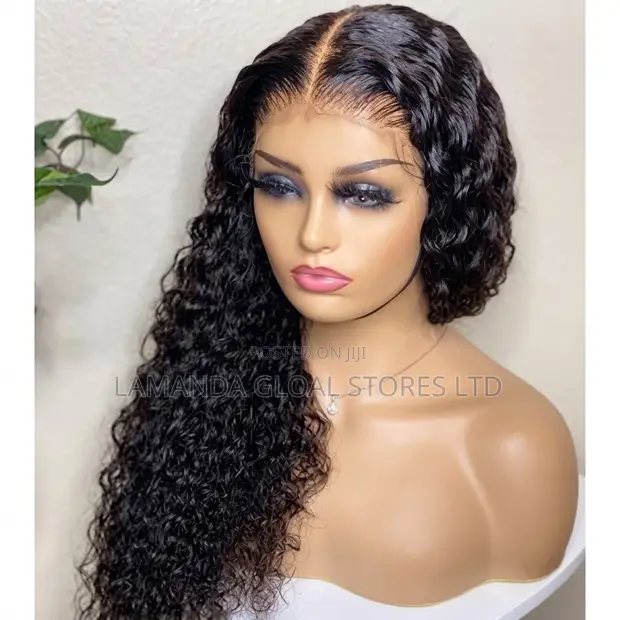 Long Deep Wave HD Lace Front Human Hair Wig - 1
