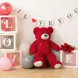 Large Red Teddy Bear Toy for Girlfriend & Kids - 3