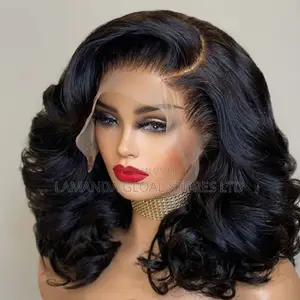 Gajerar Gashi Mai Girma da Girma, Gashi Mai Siffar Jiki, Bangaren Gefe, Gashin Gashi na HD Lace Front