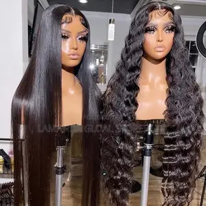 Doguwar Gashi Mai Santsi Mai Girma da Girma HD Lace Front Gashin Mutum
