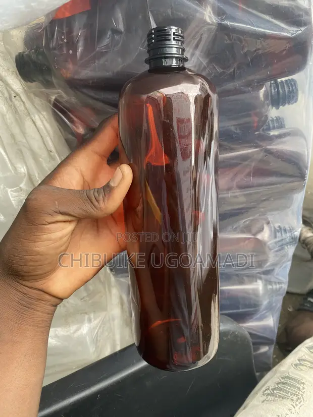 1 Liter Amber Bottle (PET) - 1