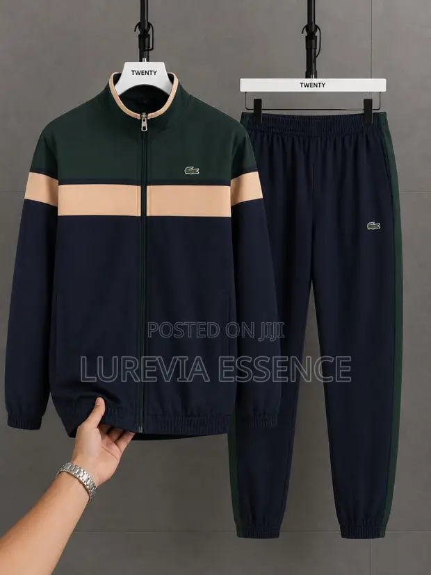 Men's Lacoste Color-Block Tracksuit - 1