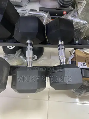 American Fitness Hexagon Dumbbells (Brand New)