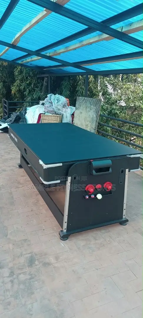 American Fitness 4-in-1 Teburin Wasa (Snooker, Air Hockey, Table Tennis, Abinci) - 1
