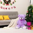 Large Purple Teddy Bear Toy for Kids & Girlfriend - 3
