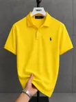 Men's Monsed Textured Stripe Polo Shirt - 2