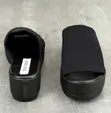 Steve Madden Slinky Black Fabric Platform Wedge Slides - Brand New - 1