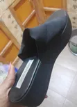 Steve Madden Slinky Black Fabric Platform Wedge Slides - Brand New - 2