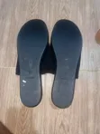 Steve Madden Slinky Black Fabric Platform Wedge Slides - Brand New - 5