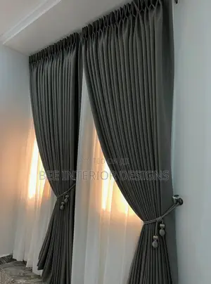 Royal Heritage Luxury Curtains - Gray