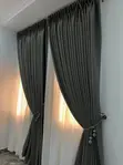 Royal Heritage Luxury Curtains - Gray - 1