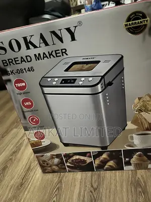 Sokany Bread Maker - 12 Functions, Brand New