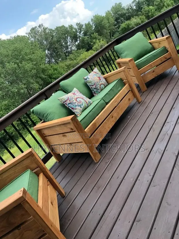 Wooden Lounge Set - Brand New - 1