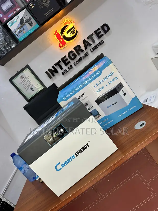 Cworth Energy 1000W Lithium Solar Generator (500W Output) - 1