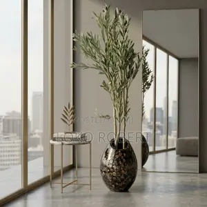 Large Artificial Olive Tree with Luxury Floor Vase