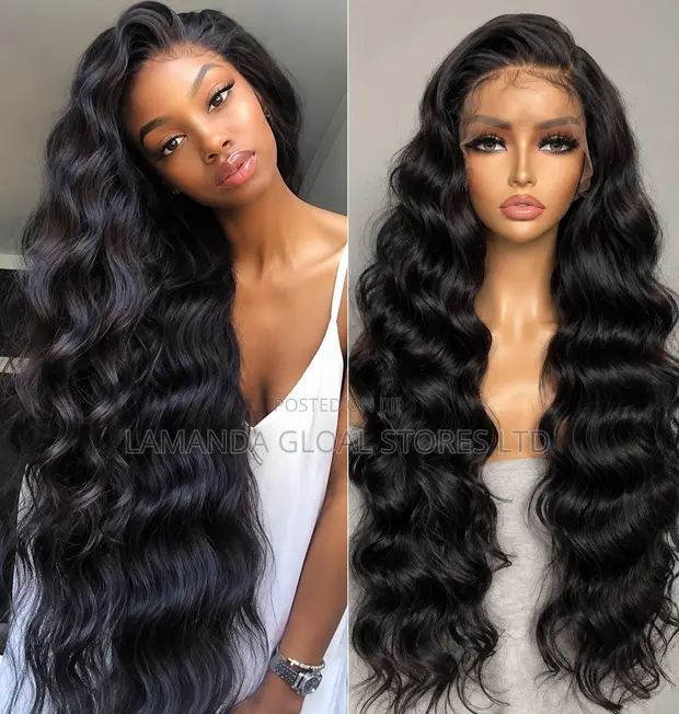Long Loose Deep Wave HD Lace Front Human Hair Wig - 1