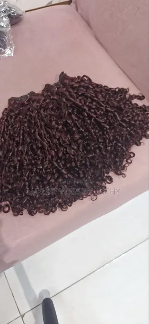 14" Pixie Curl 99J Gashin Mutum Bundles