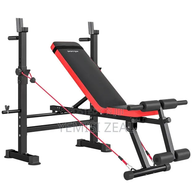 Nashua Adjustable Weight Lifting Bench with Pull Up Rope - 1